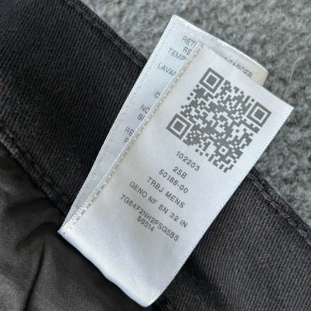 True Religion Geno Jeans Mens 36x30 Black Relaxed Slim Stretch Denim Horseshoe‎
